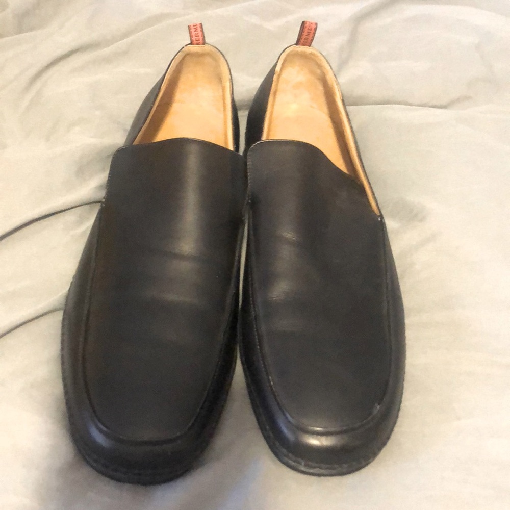 Hermès Paris Black Loafers-worn once.
